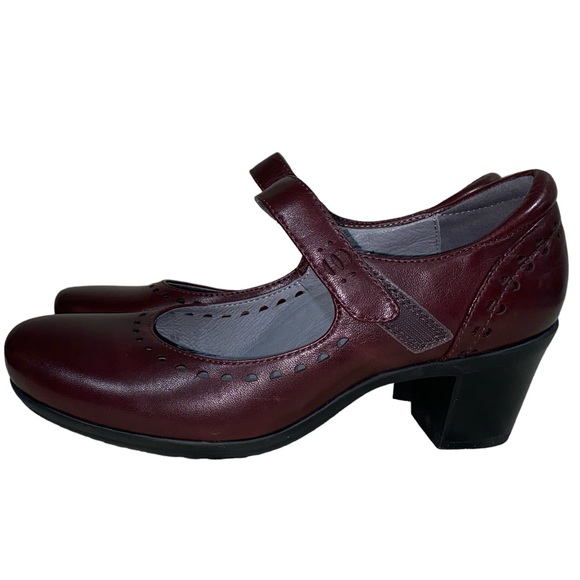 Abeo B.I.O. System Penny Leather Heeled Mary Jane Shoes Size 8 Neutral - Picture 6 of 15